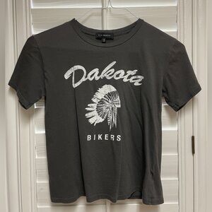 Pacsun L.A. Hearts Gray Graphic Tee - Size XS